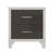 Elegant High Gloss Nightstand With Metal Handle-138913787