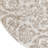 Cristiaan Damask Machine Woven Polypropylene Area Rug in Beige-68134534