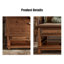 Table basse brune en bois massif et manufacturé-1175070356