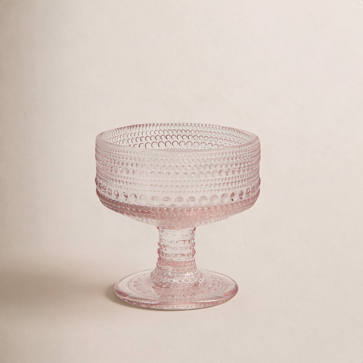 Coupe Glass, Pink