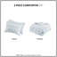 Édredon pour lit double / grand lit bleu avec 2 taies décoratives, conception innovante pour le revers et les taies décoratives-118638788-118638791