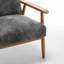 Fauteuil avec cadre en bois de 25,38 po de largeur-1982474420