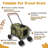 Pet Stroller Foldable Travel Crate With Detachable Carrier For Small And Medium Dog And Cat