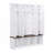 Hall Tree with 4 Hanging Hooks, Wood Grain Bench with Multiple Storage Space-1966525242