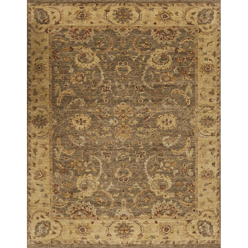 Essence Hand Knotted Wool Area Rug, Rectangle 4' x 6'