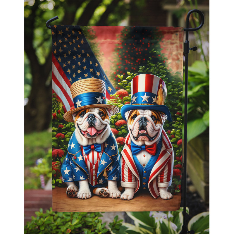 Drapeau All American Garden, Bouledogue anglais brun