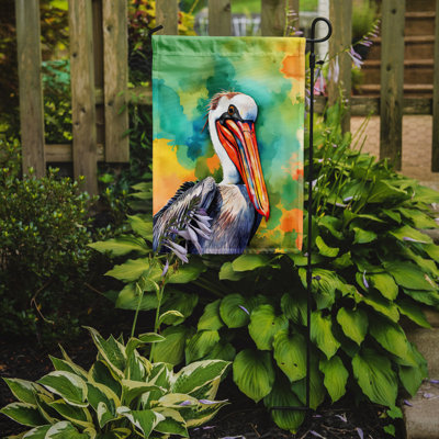 Drapeau de jardin hippie avec pélican