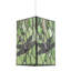 Stained Glass Dragonfly Rectangular Tiffany Pendant Light Shade By-363122352