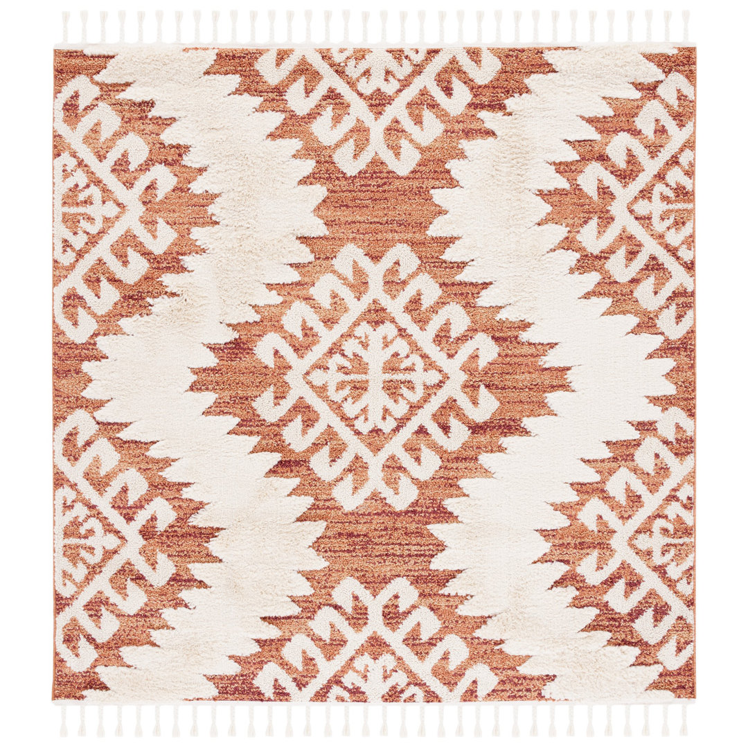 Demartino Southwestern Orange/Ivory Area Rug Mistana™ Rug