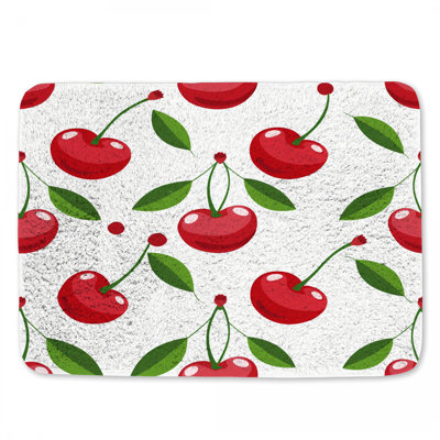 Tapis de bain cerise