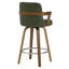 Tabouret de bar et de comptoir pivotant rembourré avec accoudoirs-974876968-1003015840
