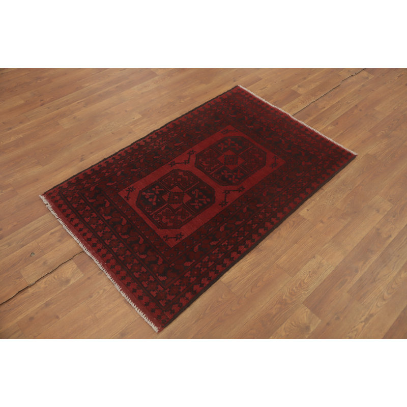 Tapis de vestibule oriental afghan Elephant