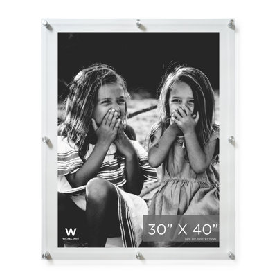 Clear UV-Grade Acrylic Modern Floating Picture Frame