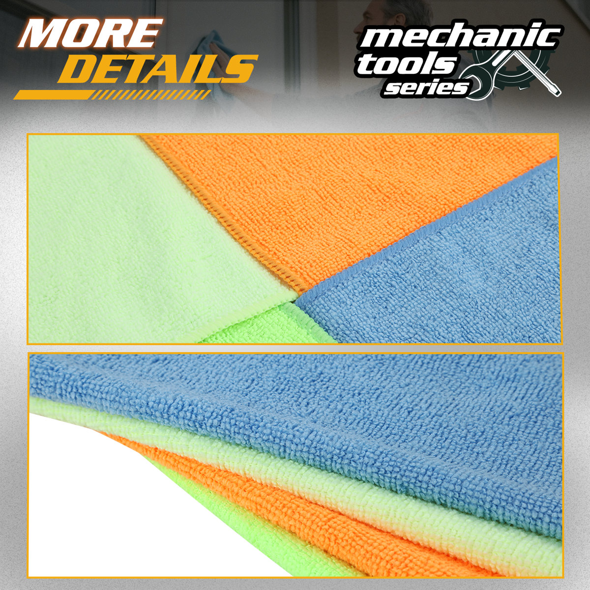 12"X16" Microfiber Cleaning Towels Pack Of 24 Multi-Surface Scratch-Free Cloths For Car Home Kitchen​​ (Set of 24)