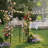 6.8Ft Iron Garden Arbor With Gate