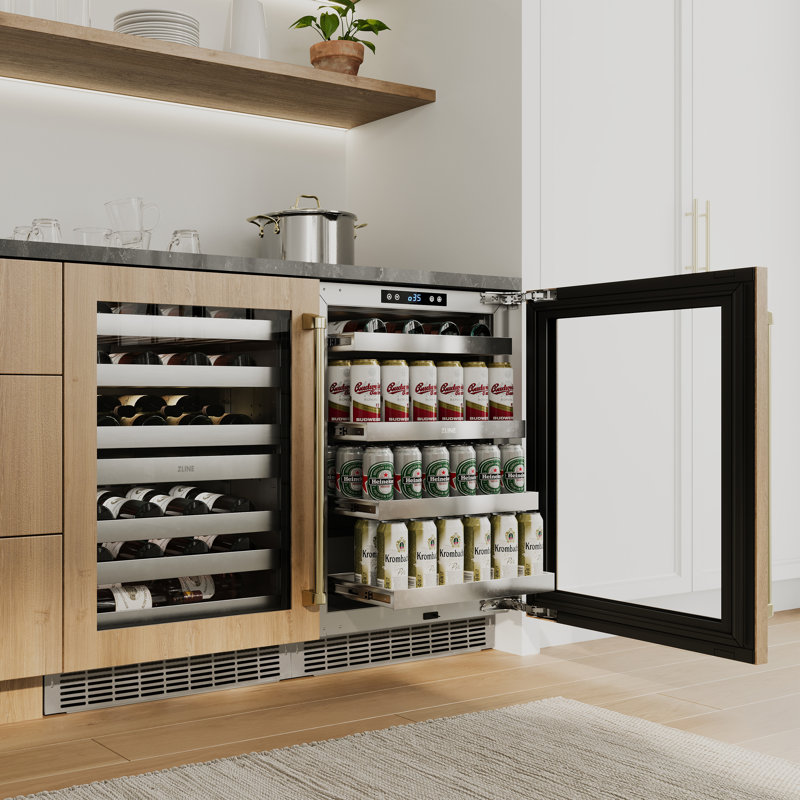 23.88 44 Bottle Wine Refrigerator, Champagne Bronze