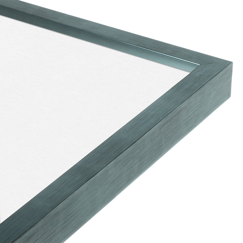 Linnson Wood Picture Frame with Mat, 11" x 14", 20" x 20", Blue