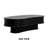 NTC RIPPLE DOU Coffee Table Modern Wooden Double-Layer Center Table, Vertical Groove Design, Stylish Living Room Decor, Minimalist Style for Home and Office, Easy Assembly-1819666056