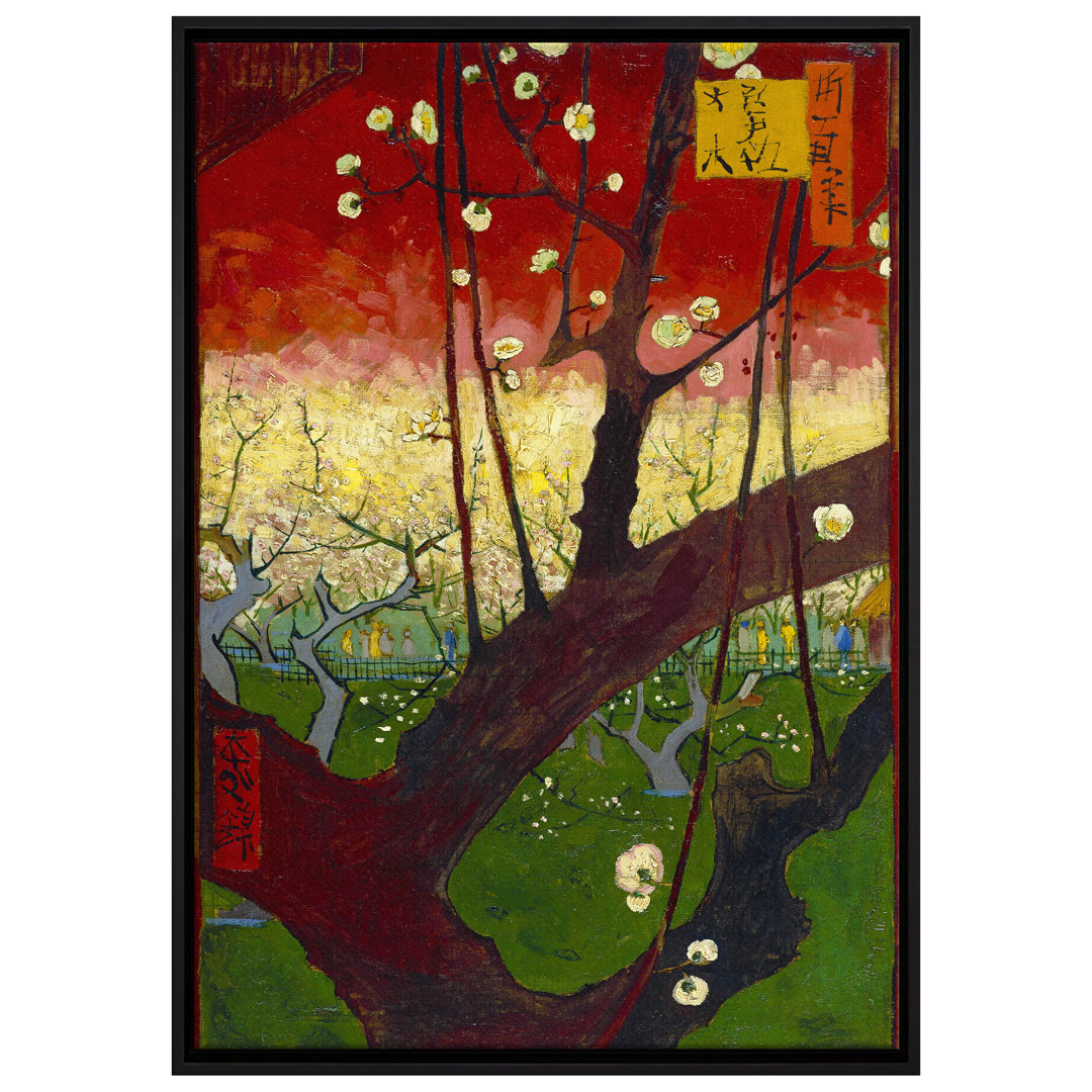 Gerahmtes Leinwandbild Flowering Plum Tree After Hiroshi von Vincent Van Gogh