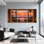 Ensemble de 3 impressions sur toile Scenic & Cityscapes Sunset Beach Resort-566287837