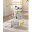 Cat Tree, 98 cm Tower, Sisal Scratching Post, Cats Tower for Indoor, Multi-Level Stable Cat Tree with Cats House, 2 Caves, Pompoms,  Dark Grey, Light Grey-946978897-958882624
