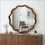 Miroir décoratif rond ondulé avec cadre en bois massif, miroir mural pour chambre à coucher, salle de bain, salon et entrée-88115336-88115343