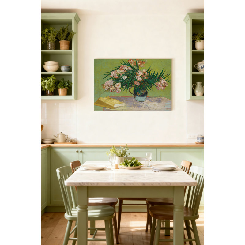 "Oleanders", reproduction sur toile tendue, H 24 po x l 36 po