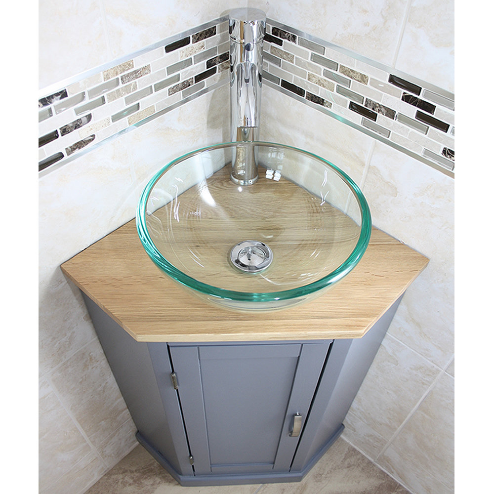Crandon 390mm Corner Vanity Unit