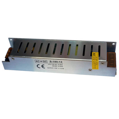 Constant Voltage LED Driver Transformer, 240V AC to 12V DC Thin Power Supply for LED Strip Lights and LED Applications