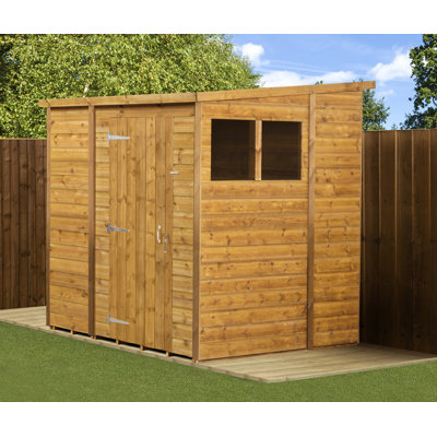 Modular Pent Garden Shed  6X6 With Windows