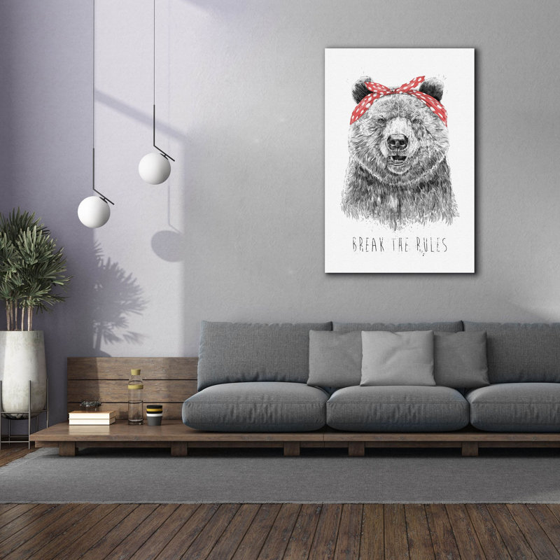 «Break The Rules» par Balazs Solti, art mural sur toile, H 60 po x l 40 po x P 1,5 po