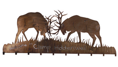 Rustic Lodge 10 - Hook Wall Mounted Coat Rack