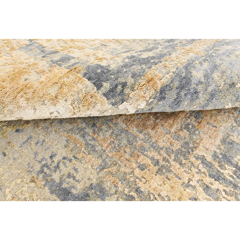 Himalayan Art Hand Knotted Abstract Area Rug, Rectangle 8' x 10'