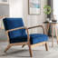 Chaise rembourrée en microfibre de style rétro-2021737077