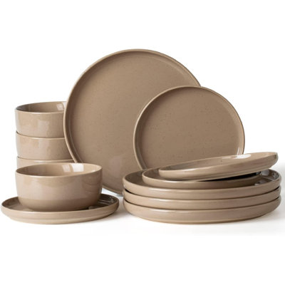 Daytona Stoneware Dinnerware - Set of 12