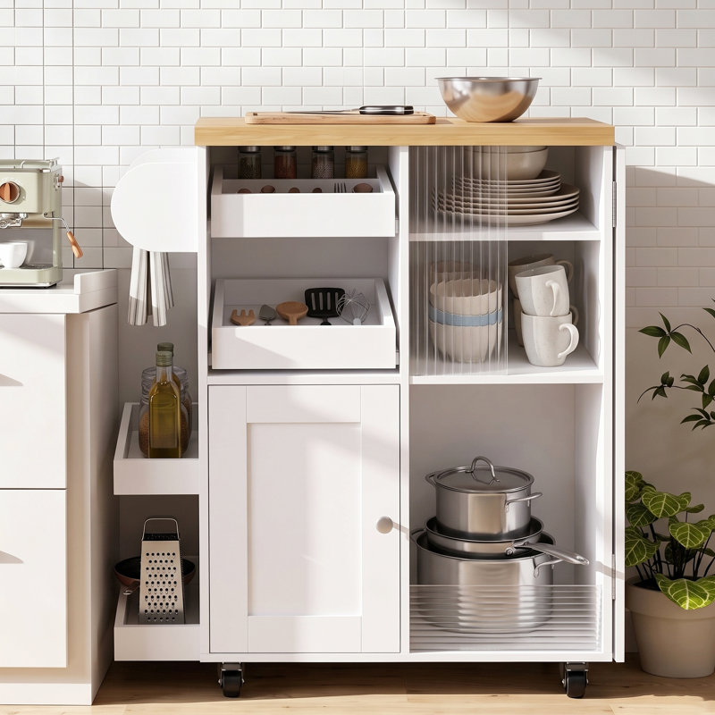 120 cm W Kitchen Cart with