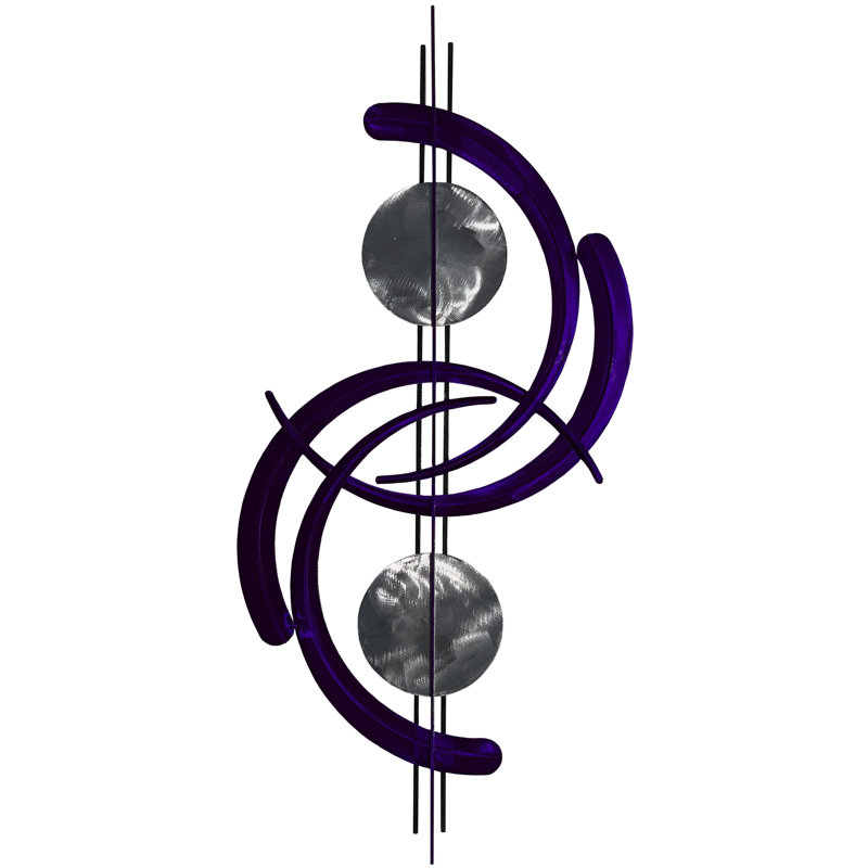 Meyerdirk Art Contemporary Steel Sundog Wall Art - Candy Purple, Candy Purple