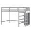 Lit mezzanine avec garde-robe et escalier de rangement intégrés-1266706504