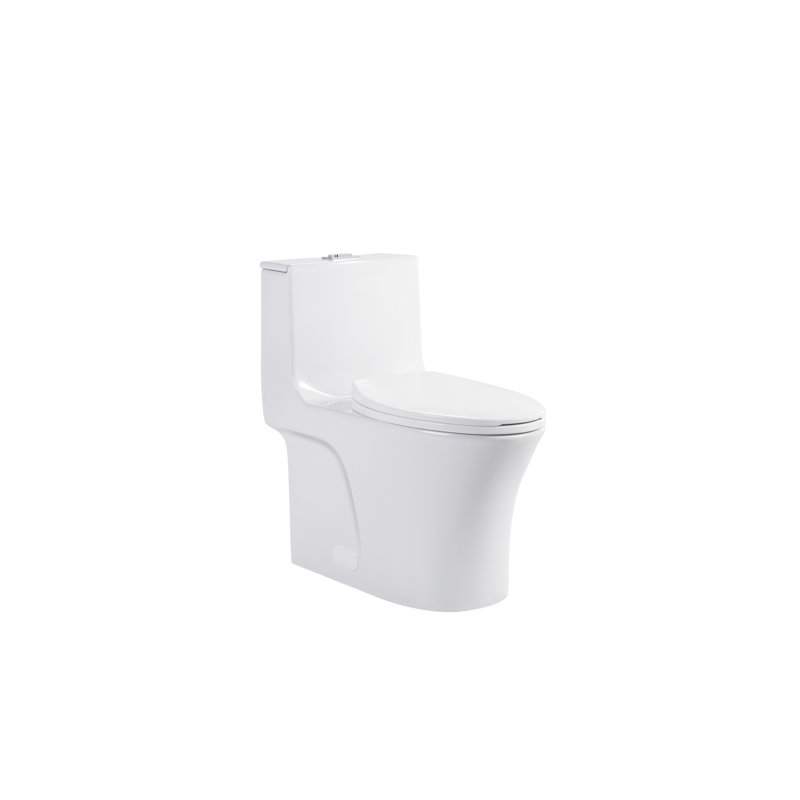 1/1.60 Toilet, Gloss White. Water Saving, Comfort Height. Soft Closing Seat. Elongated Bowl Bathroom Fixture. 1000 Gram Flushing Performance. Conforming Glossy White Toilet. Saving For Bowl, , Score.