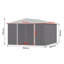 10 ft. W x 8 ft. D Apex Metal Garden Shed