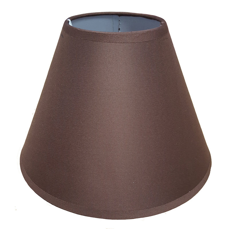 18.5cm H Cotton Bell Lamp Shade ( Screw On ), Brown