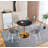 Coffee Table With Pedestal Metal Base