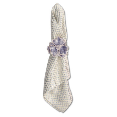 Crystal Flower Napkin Ring