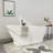 67"L×31"W Single Slipper Freestanding Soaking Acrylic Bathtub with Chrome Drain