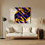 Hard Edge 7 Purple Metal Wall Art-1344438659
