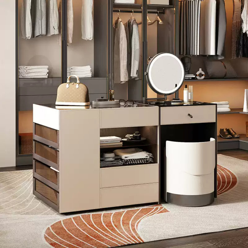 Modern Light Luxury Dressing Table, Off White