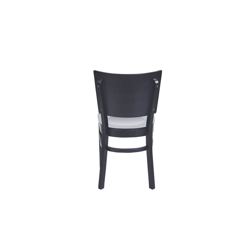 Chaise de salle à manger à dossier plein, Noir