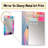 Pink and blue paint fusion V - Abstract Painting Unique Wall Mirror, Modern Mirror, Printed Metal Art-1764421021