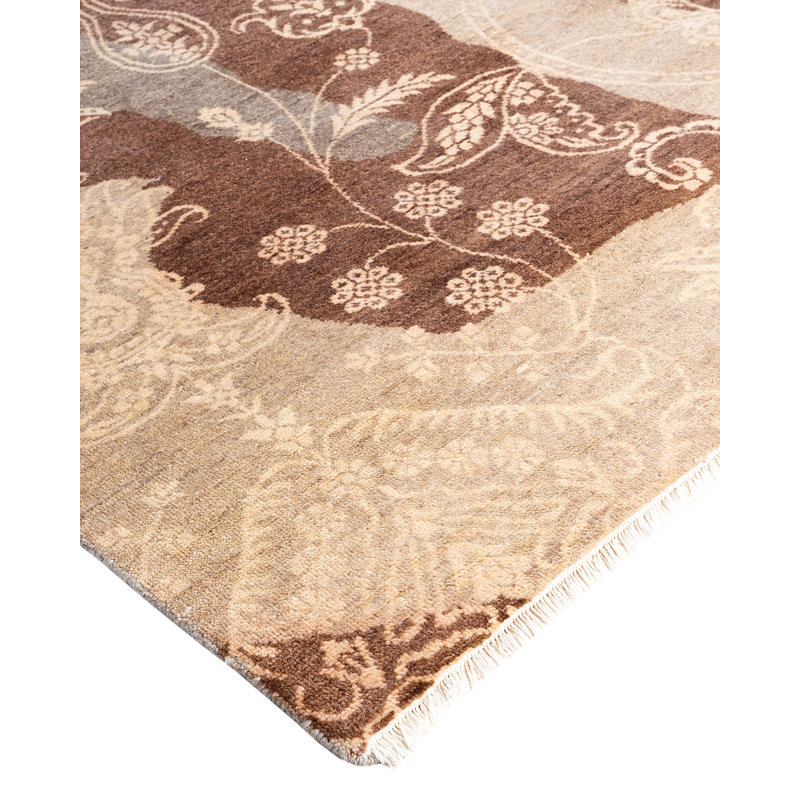 Overdyed One-of-a-Kind 9' 2" X 12' 4" Hand Knotted Area Rug