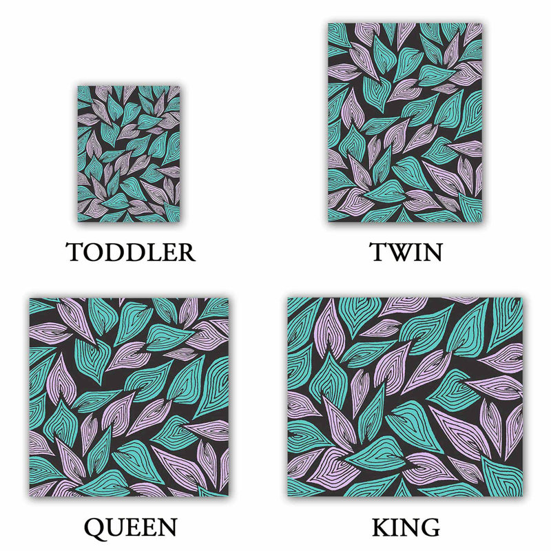 Polyester Floral Duvet Cover, 1 Queen Duvet Cover + 2 Standard Shams